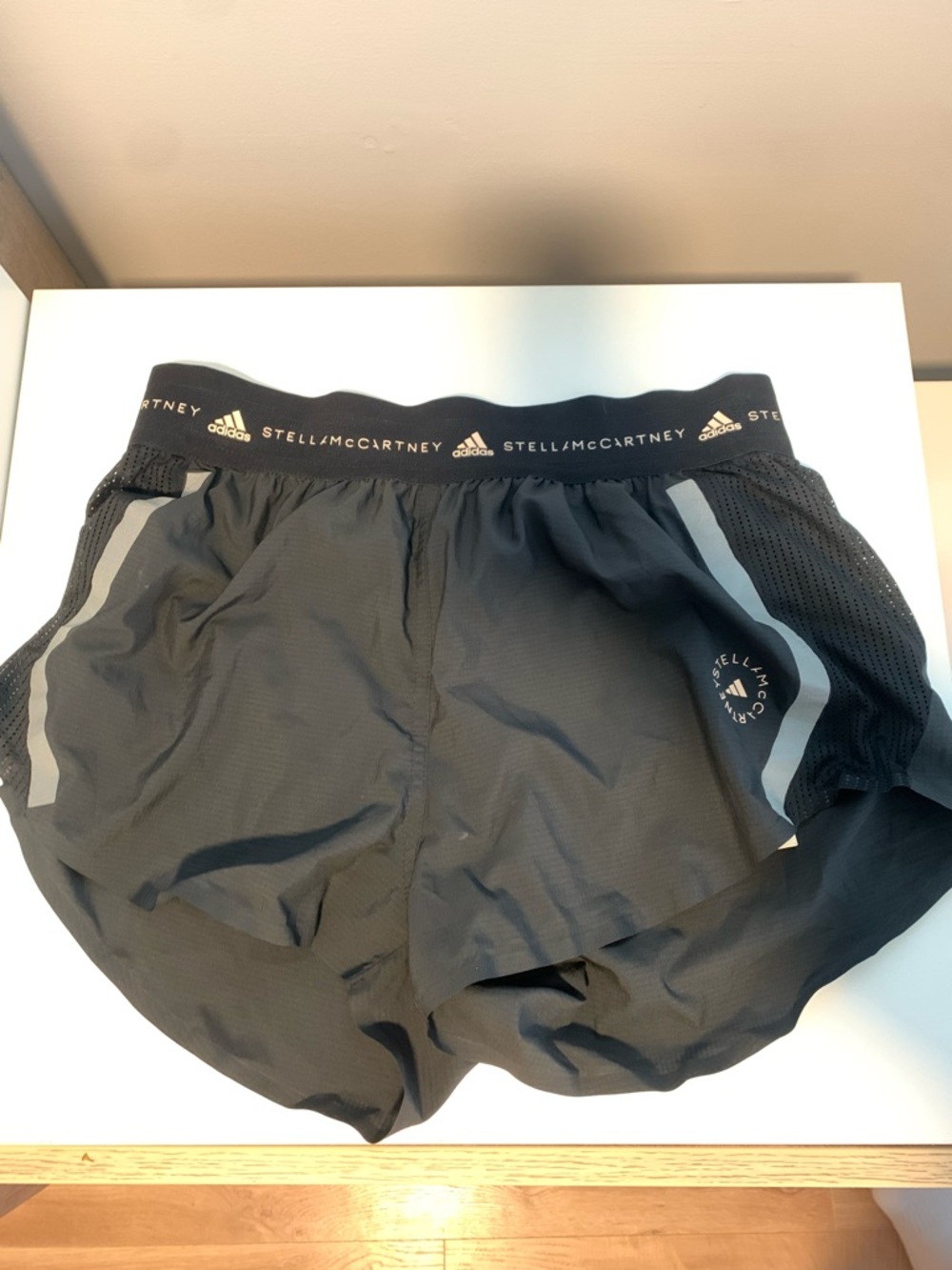 ADIDAS x Stella McCartney Black Athletic Waistband Shorts